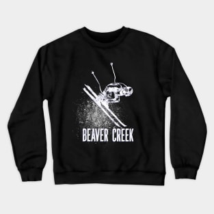 Beaver Creek CO Ski Mountain Resort Downhill Skier Crewneck Sweatshirt